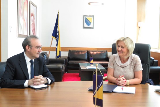 First Deputy Speaker of House of Representatives of the Parliamentary Assembly of BiH, Borjana Krišto, met with Ambassador of Republic of Turkey to BiH